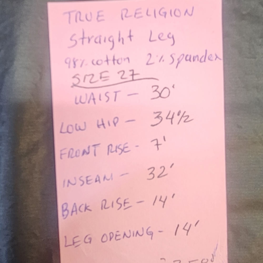 True Religion Light Blue Straight Jeans - Picture 12 of 12